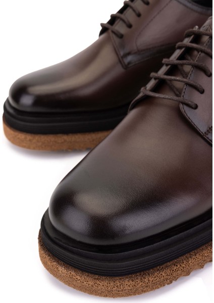 Erkek Hakiki Deri Kahverengi Klasik Ayakkabı 771 65442 Erk Ayk SK25-26 Kahve Spr fırsatları