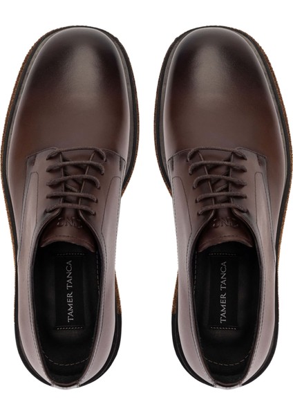 Erkek Hakiki Deri Kahverengi Klasik Ayakkabı 771 65442 Erk Ayk SK25-26 Kahve Spr indirimleri