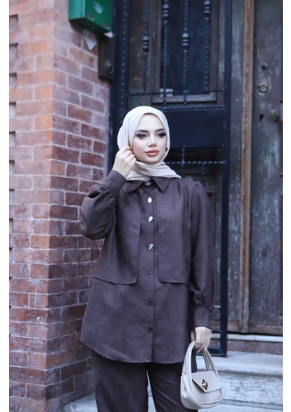 Sedef Düğmeli Süet Takım fırsatları