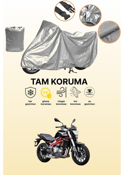 Gri Benelli Bn 302 Uyumlu Motosiklet Brandası, Koruyucu Örtü, Motor Branda