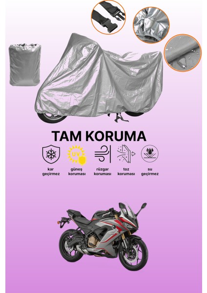 Gri Rks SRK250 Rr Uyumlu Motosiklet Brandası, Koruyucu Örtü, Motor Branda
