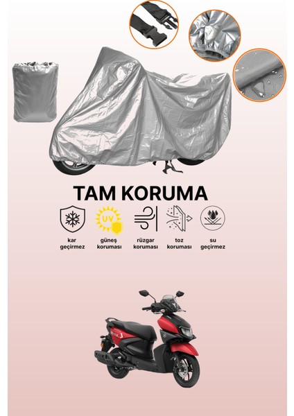 Gri Yamaha Rayzr Uyumlu Motosiklet Brandası, Koruyucu Örtü, Motor Branda