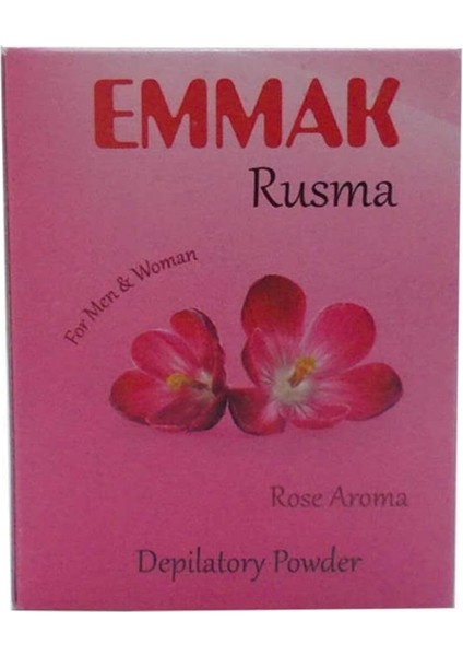 Tüy Dökücü Toz Gül Aromalı Hamam Otu Bay Kadın Rusma 80 gr x 2ADET