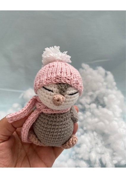 Amigurumi Mini Sevimli Penguen Kardeşler Organik El Örgüsü Oyuncak fırsatları