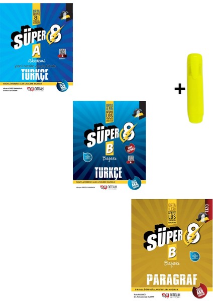 8. Sınıf Türkçe (A) (B) Paragraf Beceri Temelli Soru Kitabı Seti Yeni