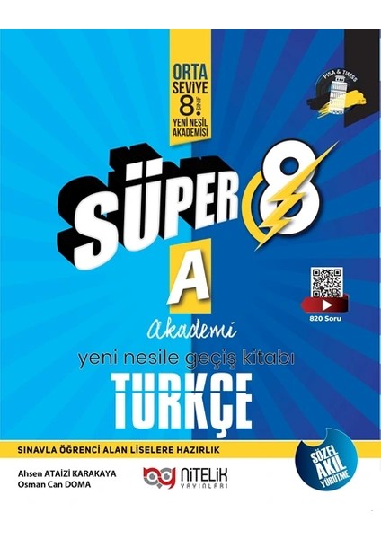 8. Sınıf Türkçe (A) (B) Paragraf Beceri Temelli Soru Kitabı Seti Yeni modelleri