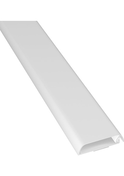 Tv Kablo Kanalı, Televizyon Kablosu Düzenleyici, Boyanabilir ve Boyanabilir, Kendinden Yapışkanlı, Menteşeli Tek Parça Tasarım, 1 x 60 mm (G) x 15 mm (Y) x 40 cm Uzunluk - Beyaz