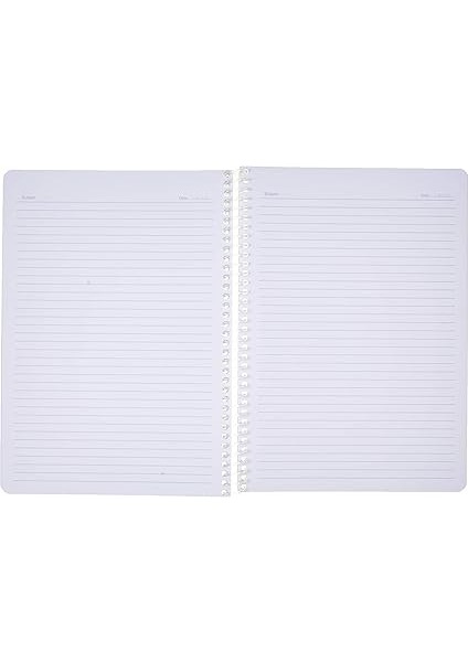 Pruva A4 Pet Spiralli Karton Kapaklı Defter 144 Yaprak - Çizgili - Yeşil modelleri