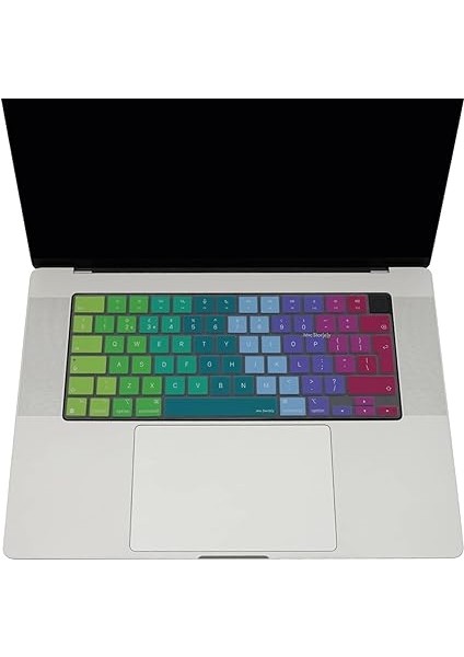 Macbook M1-M2-M3 Air Pro Klavye Koruyucu (Uk-Eu Ingilizce) Touchıd'li A2681 A3113 A2941 A3114 A2442 A2779 A2992 A2918 A2485 A2780 A2991 ile Uyumlu Dazzle Pembe Yeşil fırsatları