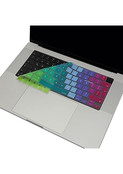 Macbook M1-M2-M3 Air Pro Klavye Koruyucu (Uk-Eu Ingilizce) Touchıd'li A2681 A3113 A2941 A3114 A2442 A2779 A2992 A2918 A2485 A2780 A2991 ile Uyumlu Dazzle Pembe Yeşil indirimleri