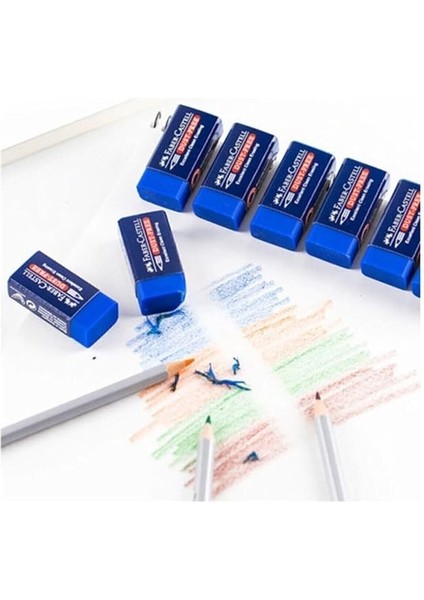 Faber Castell Sınav Silgisi Mavi 3'lü modelleri