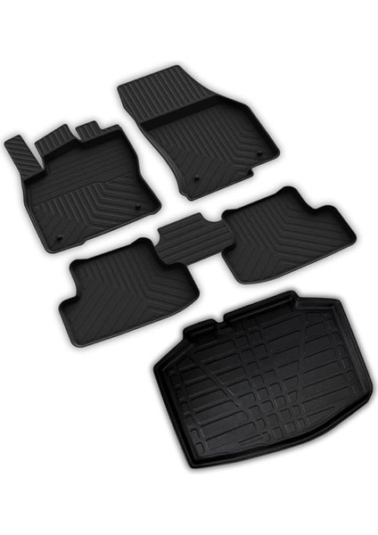 Autoaccessories Seat Ibiza ile Uyumlu 4d Paspas ve 3D Bagaj Havuzu 2017 2021