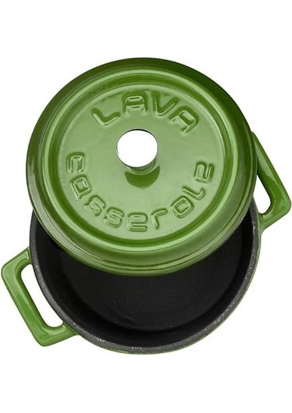 Metal Döküm Mini Tencere, 10 Cm, 0.35 L Hacim, Yeşil modelleri