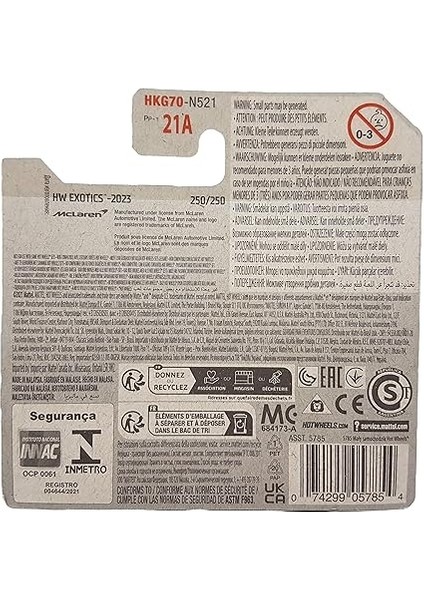 Wheels - Mclaren Solus Gt - Hw Exotics 10/10 - HKG70 - Short Card - Spor Araba - Beyaz - Mattel 2023 modelleri