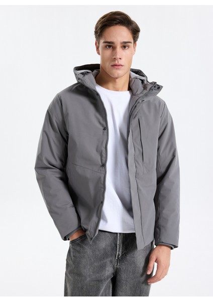 Gri Erkek Mont 12278781_JJEKEEN Jacket AW25 Sn