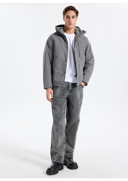 Gri Erkek Mont 12278781_JJEKEEN Jacket AW25 Sn fiyatları