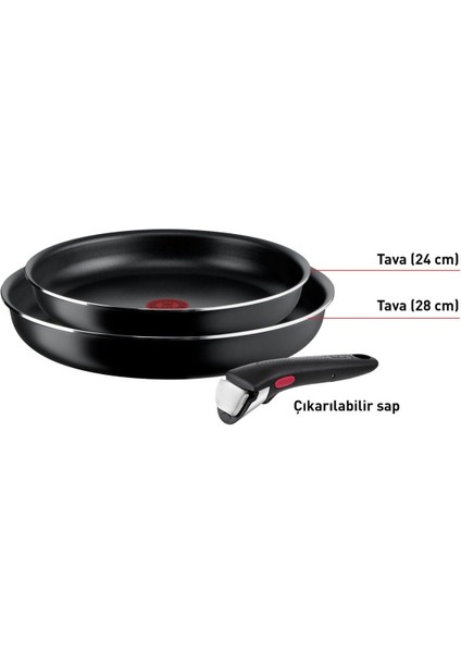 Titanyum 1x Ingenio Simplecook 3 Parça Tava Seti - 2100134663 modelleri