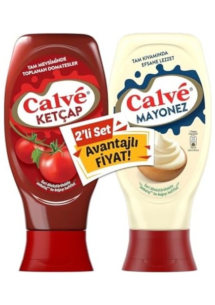 Calve Ketçap Mayonez Orta Set 810 G modelleri