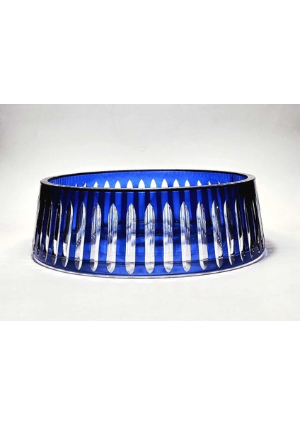 El Yapımı Kristal Vertical Desen Kesme Merkür Dekoratif Sunumluk Kase fırsatları