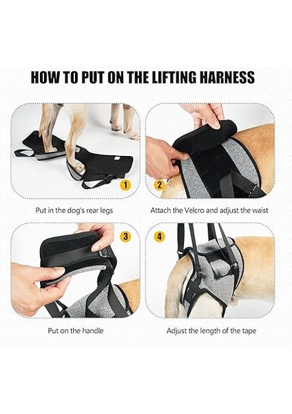 Köpekler Için Köpek Askısı Arka Bacak Ayarlanabilir Köpek Kaldırma Tasmaları Yürüyüş/tırmanma Için Evcil Hayvan Yardımcı Askıları Yaşlı, Engelli Köpekler Için indirimleri
