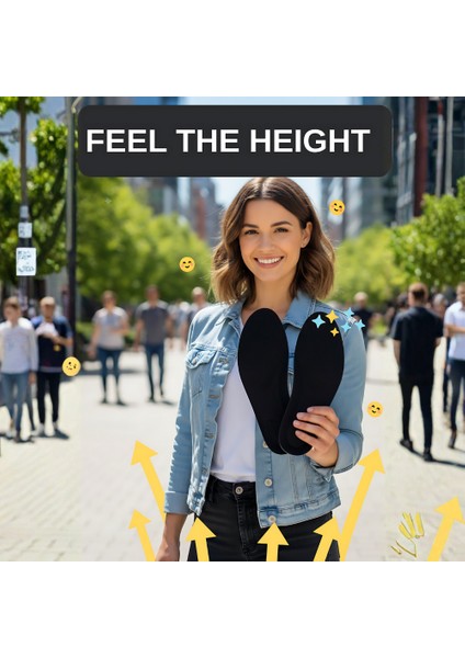 4,5 cm Boy Uzatan Tabanlık , Gizli Boy Uzatıcı Tabanlık