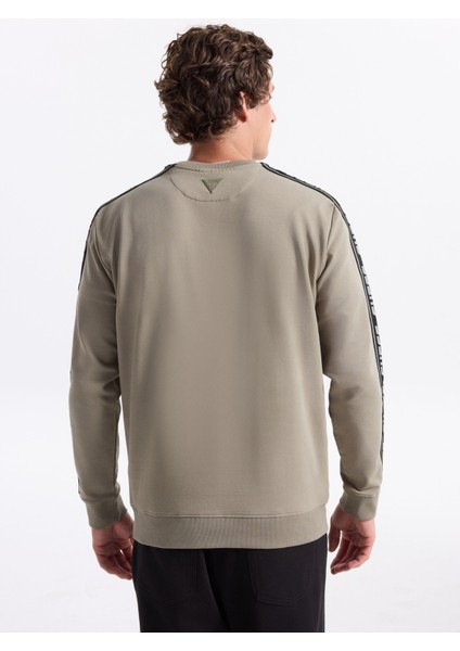 Bisiklet Yaka Haki Erkek Sweatshırt Z4GQ24K6ZS1-G9D5 Arlo Erkek Aktif indirimleri