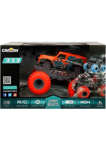 1:18 Spirit Beasts Jeep USB Şarjlı Uzaktan Kumandalı Araba 25 cm fırsatları