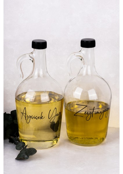 2li 1500ML Yağdanlık Seti Ayçiçek Yağı Zeytinyağı Etiketli 1.5 Litre Cam Şişe Yağlık Sosluk Sirkelik Satıcının Ortalama Ürün Puanı 4.6