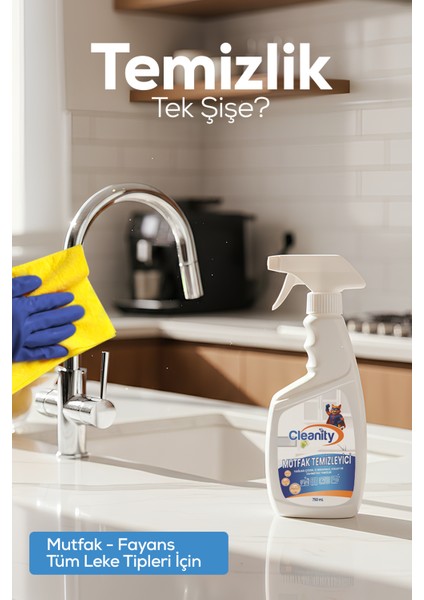 Mutfak Temizleyici 750 ml | Yağ Çözücü, Iz Bırakmaz, Hızlı Etkili Temizlik fiyatları