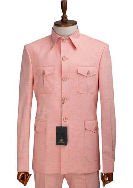 Safari, Slimfit, Erkektakım Elbise, Çok Cepli,pembe fiyatları