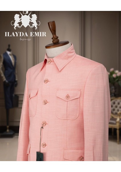 Safari, Slimfit, Erkektakım Elbise, Çok Cepli,pembe modelleri