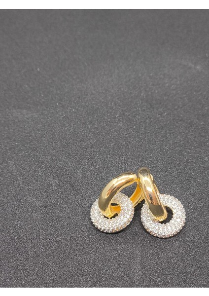 Zirkon Taşlı Küpe