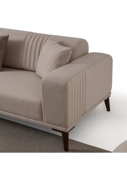 Regnar 3+3+1+1 Koltuk Takımı Sütlü Kahve indirimleri