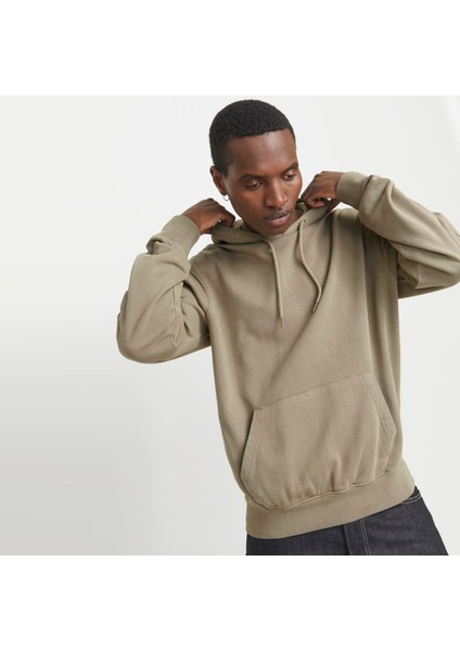 Erkek Kapüsonlu Düz Renk Sweatshirt- Charge