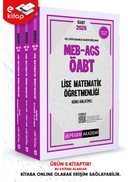 2026 Meb-Ags Öabt Lise Matematik Öğretmenliği Konu Anlatımlı E-Ki