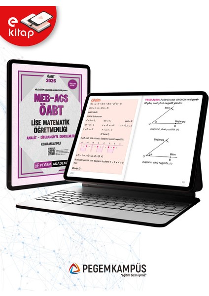 2026 Meb-Ags Öabt Lise Matematik Öğretmenliği Konu Anlatımlı E-Ki modelleri