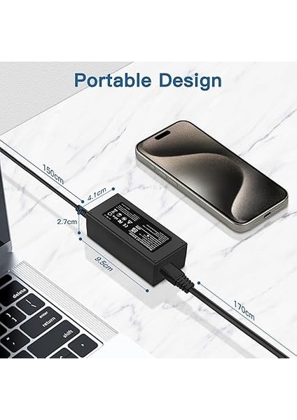 Pavilion 11 13 15, Hp Elitebook 840 850, Hp Probook 430 440 450, Hp Chromebook 11 14, Hp Envy, Hp Streaming 11 13 14, Hp Spectre Için Hp 45W 19.5V 2.31A Dizüstü Şarj Cihazı modelleri