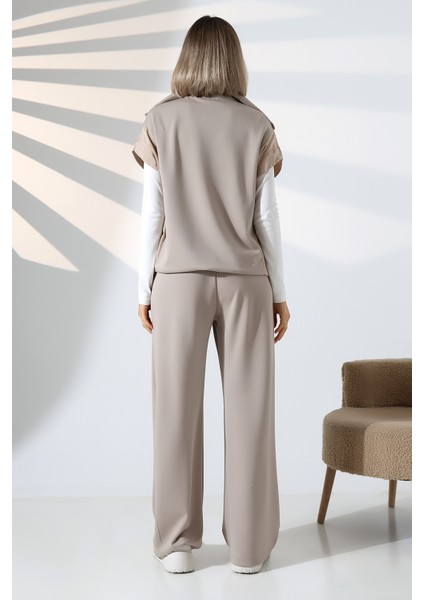 Yelekli Pantolon Oyşo Modal Ikili Takım modelleri