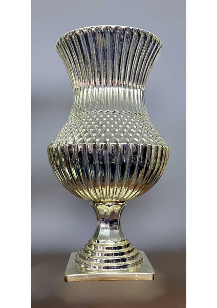 El Yapımı Kristal Saray Titanyum Kaplama Dekoratif Vazo fiyatları