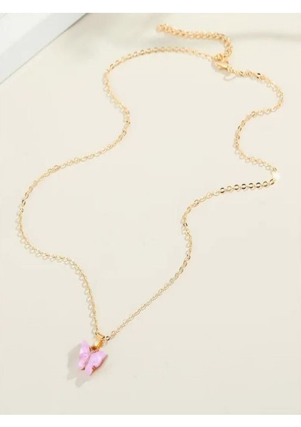 Kelebekli Zarif Kolye