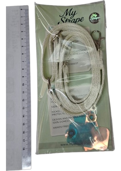 Telefon ve Çanta Için Taşıma Kayışı Beyaz Crossbody (Ayarlanabilir) Tüm Kılıflara Uyumlu