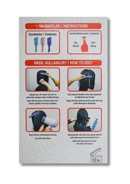 Saç Boyama Tarağı 3'lü fiyatları