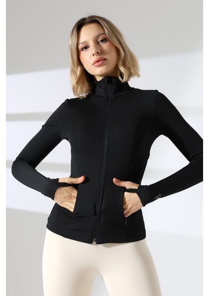 Kadın Dar Kesim Fermuarlı Range Rover Ceket