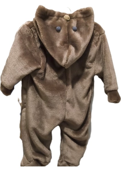 My Baby Kumsal Ayıcık Kelebek ve Petek Desenli Kapişonlu Polar Bebe Tulumu Dandini fiyatları