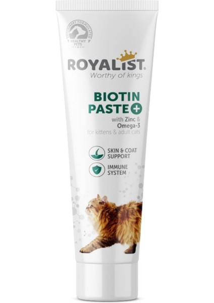 Biotin Paste+ | Kedi Tüy ve Deri Sağlığı Macunu – Çinko & Omega-3 Içerikli