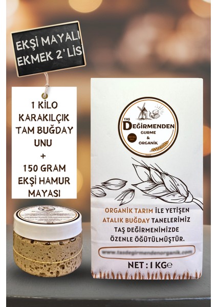 Atalık Karakılçık Tam Buğday Unu - Siyez Ekşi Hamur Mayası