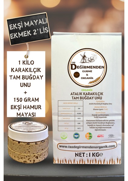Atalık Karakılçık Tam Buğday Unu - Siyez Ekşi Hamur Mayası fiyatları