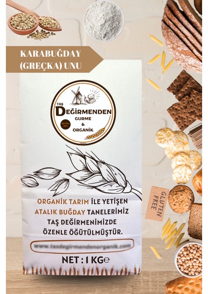 Atalık Karabuğday (Greçka) Unu (Gluten İçermez) - 1 Kilo