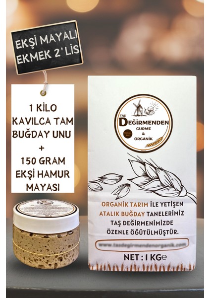 Atalık Kavılca Gernik Tam Buğday Unu - Siyez Ekşi Hamur Mayası