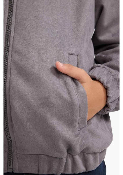 Erkek Çocuk Kolej Yaka Fermuarlı Bomber Ceket G3873A825WN fırsatları